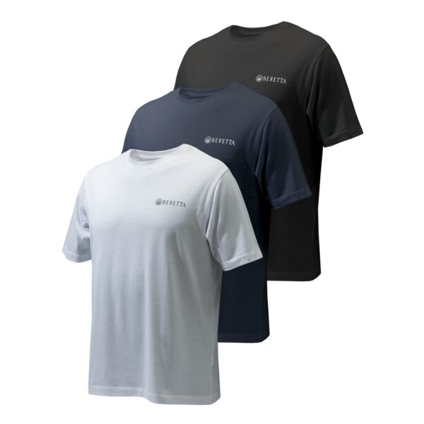 BERETTA Set of 3 Corporate T-shirt BlueTotal Eclipse/Black/White