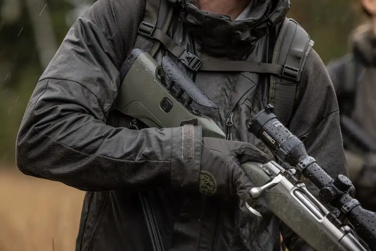 Sako 90 Finnlight With Scope In The Rain
