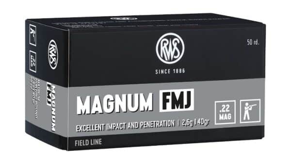 22WMR 40gr FMJ 50 Pack