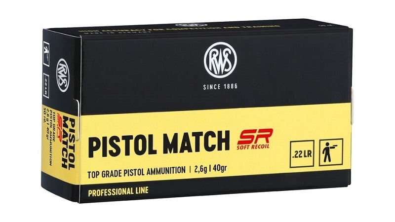 22LR Pistol Match Soft Recoil 40gr LRN 50 Pack