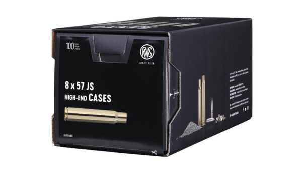 Unprimed Brass 8x57 JS 100 Pack