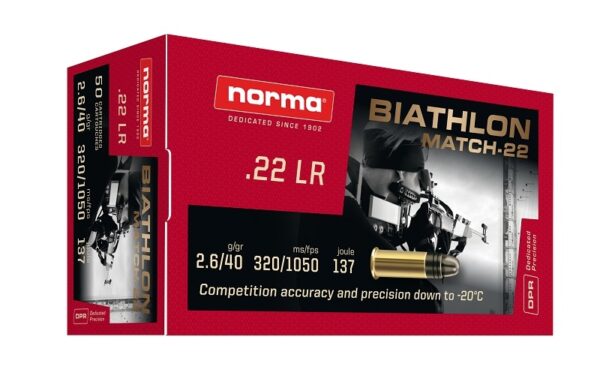 22LR Biathlon Match-22 40gr LRN 50 Pack