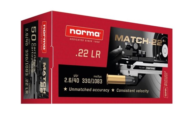 22LR Match-22 40gr LRN 50 Pack