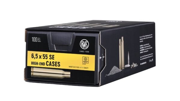 Unprimed Brass 6.5x55 100 Pack
