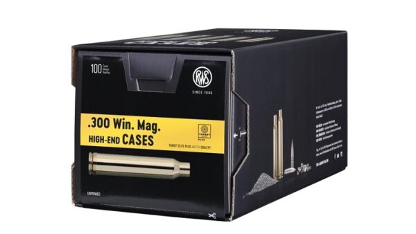Unprimed Brass 300 Win Mag 100 Pack