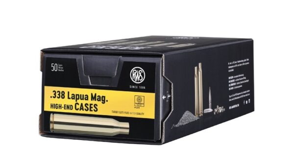 Unprimed Brass 338 Lapua Mag 50 Pack