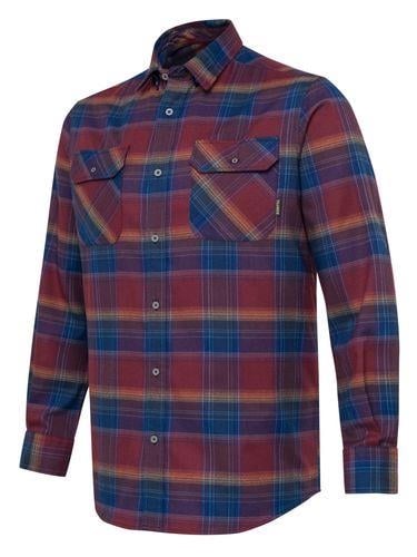 Cadet Flannel Shirt Burgundy Check S