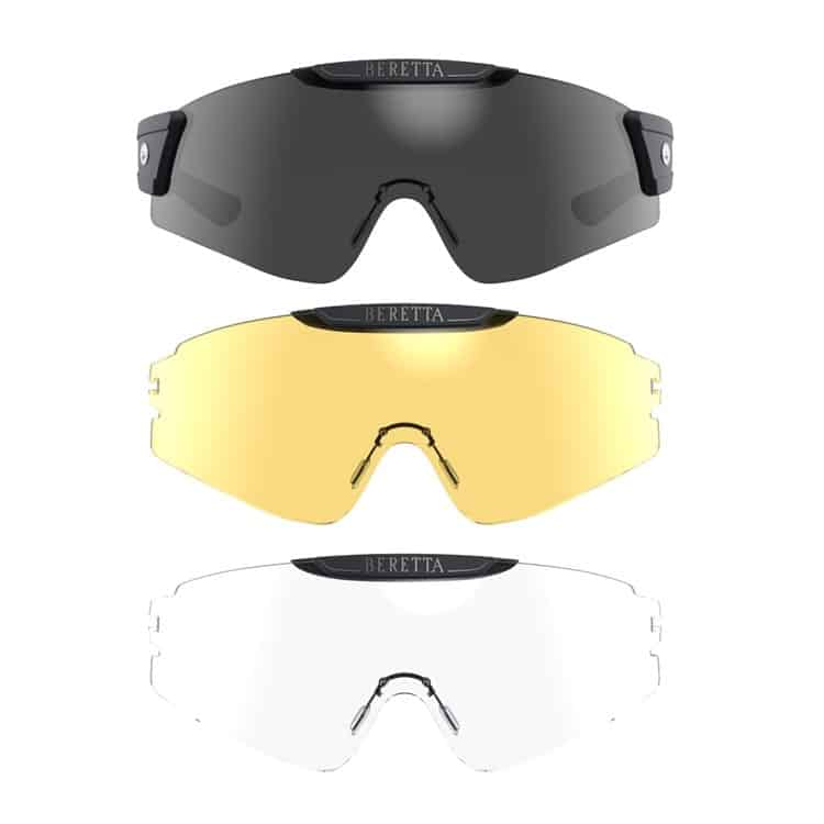 Beretta Mask Shooting Glasses Smoke, Neutral, Yellow