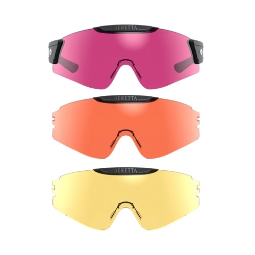 Beretta Mask Shooting Glasses Orange, Magenta and Yellow