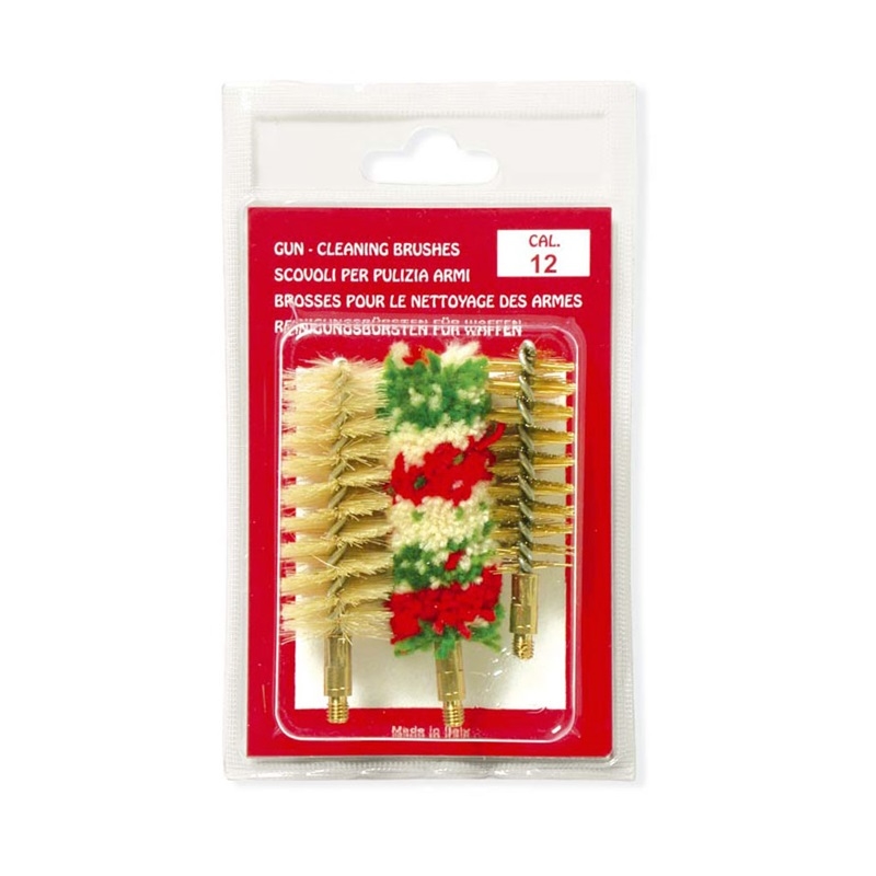 3pc Brush set for Beretta Cleaning Kits 12 Ga - Bronze, Wool and Nylon