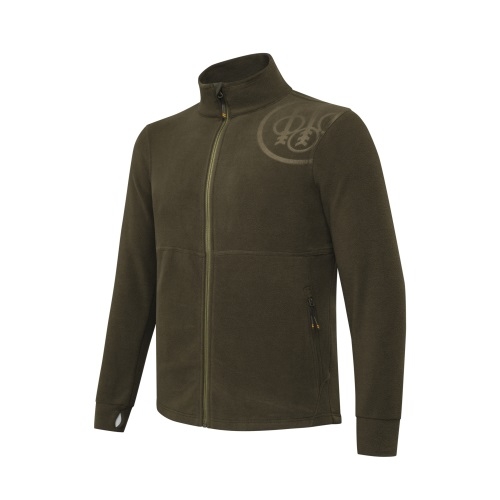 HP Logo Full Zip Green Moss S