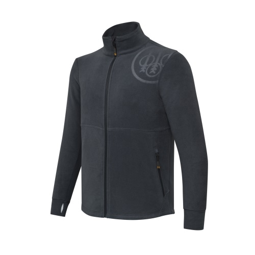 HP Logo Full Zip Ebony S