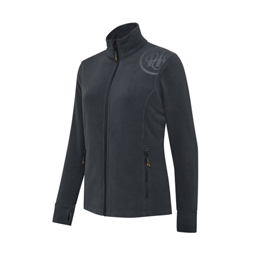 HP Logo Women's Full Zip Ebony S