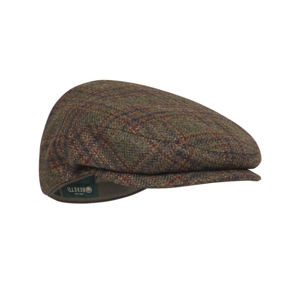 BERETTA St James Cap Brown & Red Check